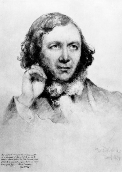 Portrait of Robert Browning by Field Talfourd